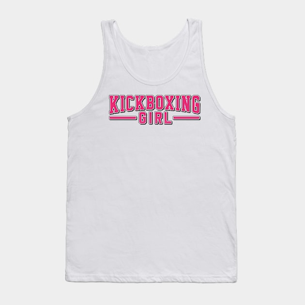Kickboxing girl. Perfect present for mother dad friend him or her Tank Top by SerenityByAlex